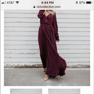 Vici burgundy dress